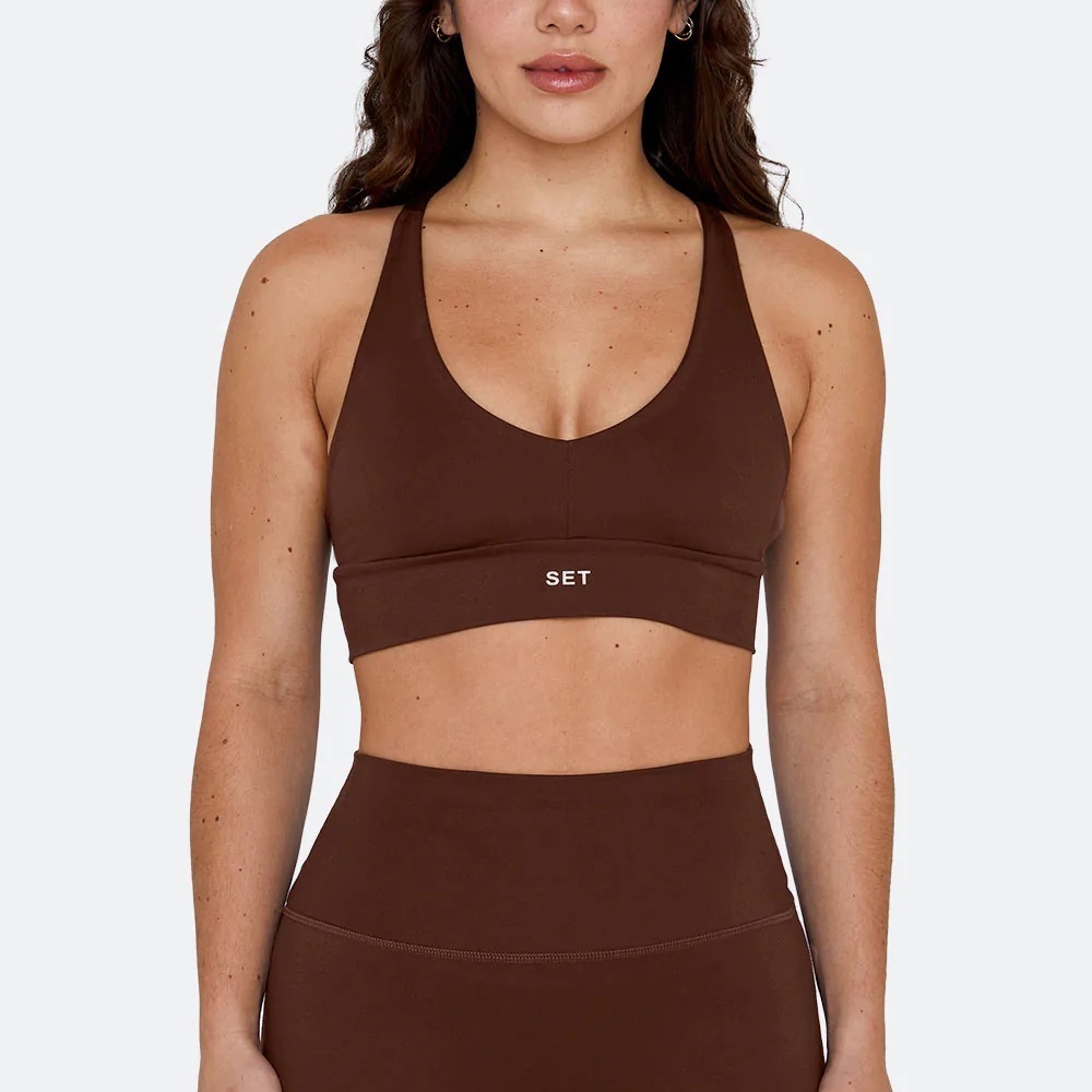 set active luxform racer v bra n bike shorts in coco